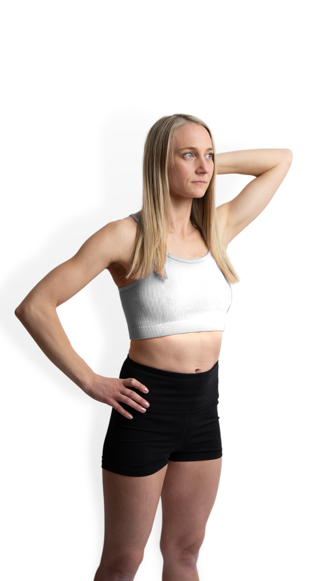 Ribbed Seamless Mineral-Washed Cami Sports Bra